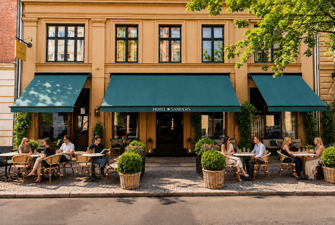 Hotel Sanders: restraint that runs warm